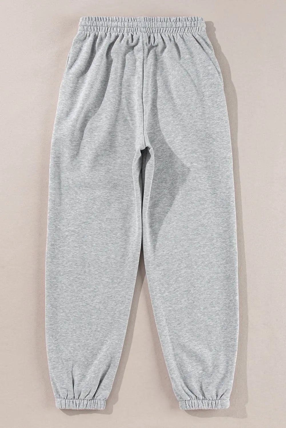 Light grey fleece-lined joggers - Love Salve